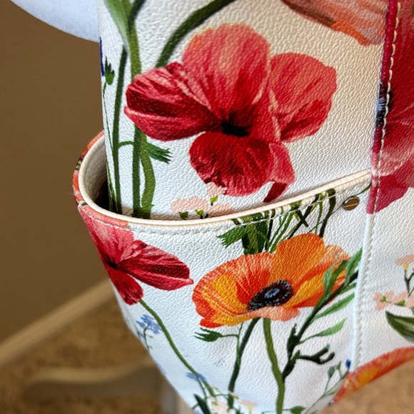 Dana Buchman Poppy Floral Chain Strap Women's 12” Tote Bag - Picture 11 of 11